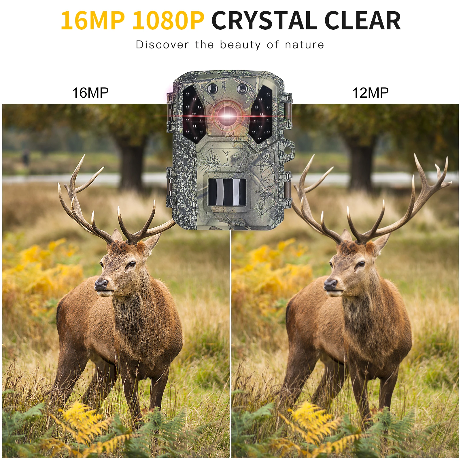 

Outdoor Mini Trail Camera Waterproof 16MP 1080P Hunting Camera Infrared Thermal Night Vision Wildlife Scouting Camera