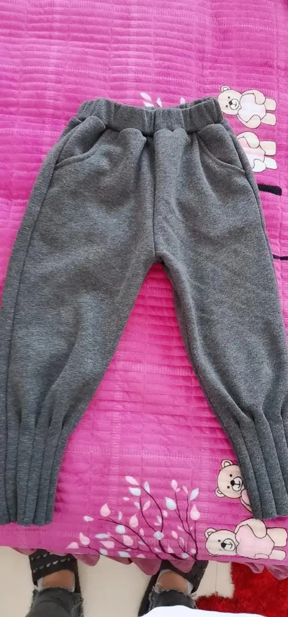 Брюки для девочек детская осенне зимняя одежда однотонные детские брюки