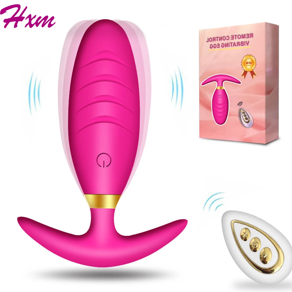 

Vibrador usable para hombres y mujeres, tapón Anal con Control remoto, productos íntimos, masajeador de próstata, Juguetes