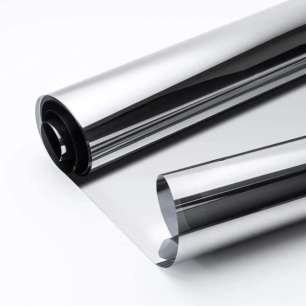

One Way Window Tint Film for Home Office Daytime Privacy Mirror Effect Glass Covering Reflective Heat Control Home Tint Film