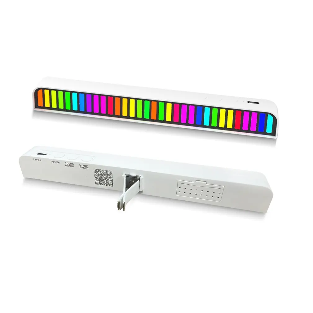 

Ослепительный волшебный светильник YD002 с голосовым управлением 32 RGB, светодиодная музыкальная атмосферная лампа, лампа с ритмом