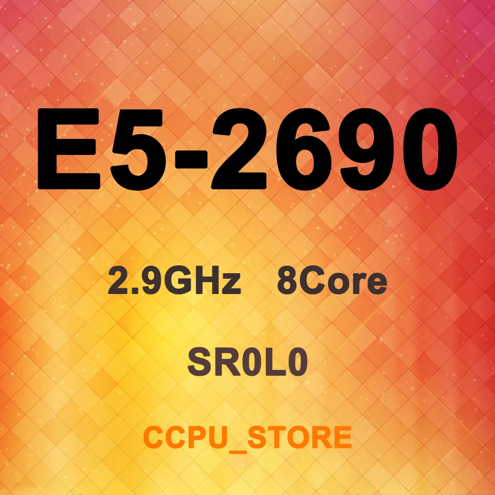 Ксеон E5 2690 SR0L0 2 9 ГГц 8 16 резьбы 20 МБ 135W LGA2011 C2 Процессор процессор|Компьютерные