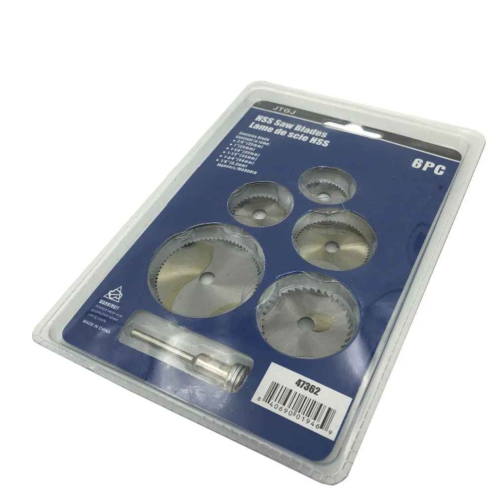 

SANHOOII 5Pcs HSS Rotary Tools Circular Saw Blades Cutting Discs Cutoff Cutter Power Tools Accessories 1/8"(3.2mm) Mandrel