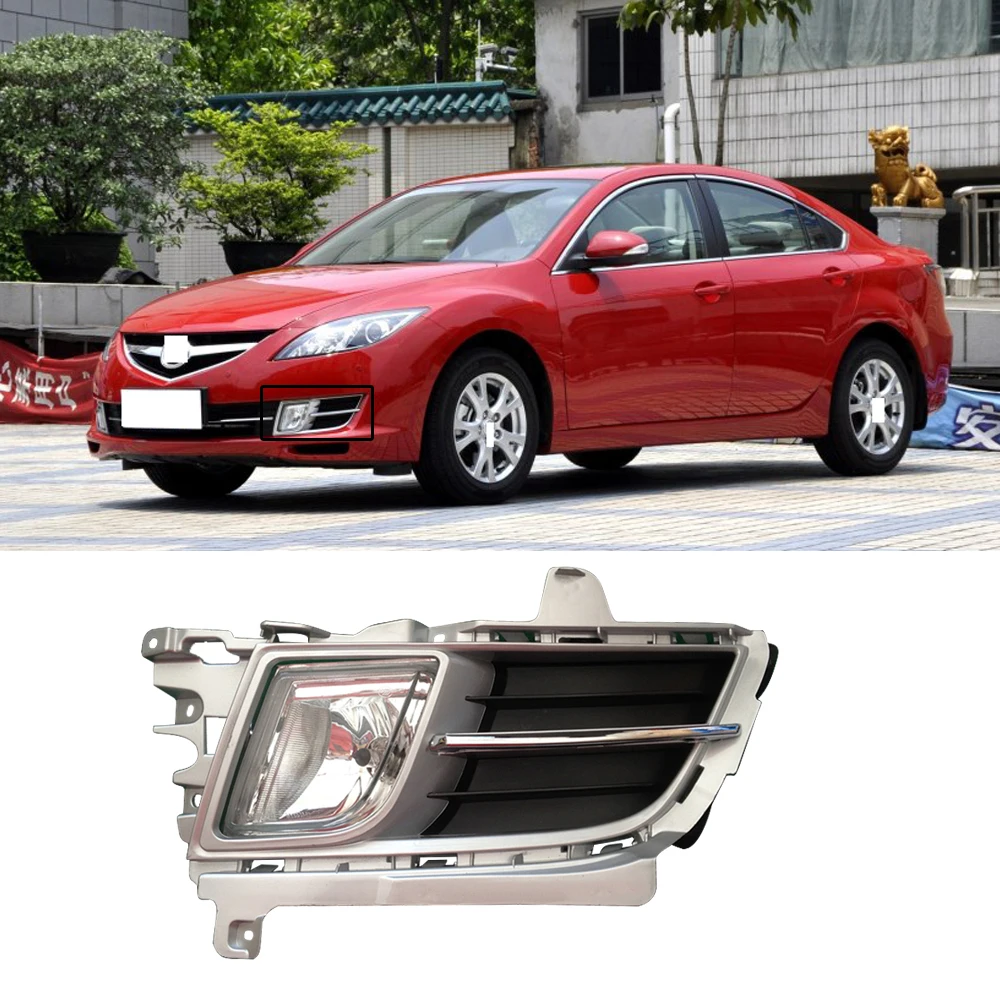 CAPQX для Mazda 6 GH Mazda6 M6 RuiYi 2009 2012 переднего бампера Туман светильник крышка | Фара для авто в сборе -32973451181