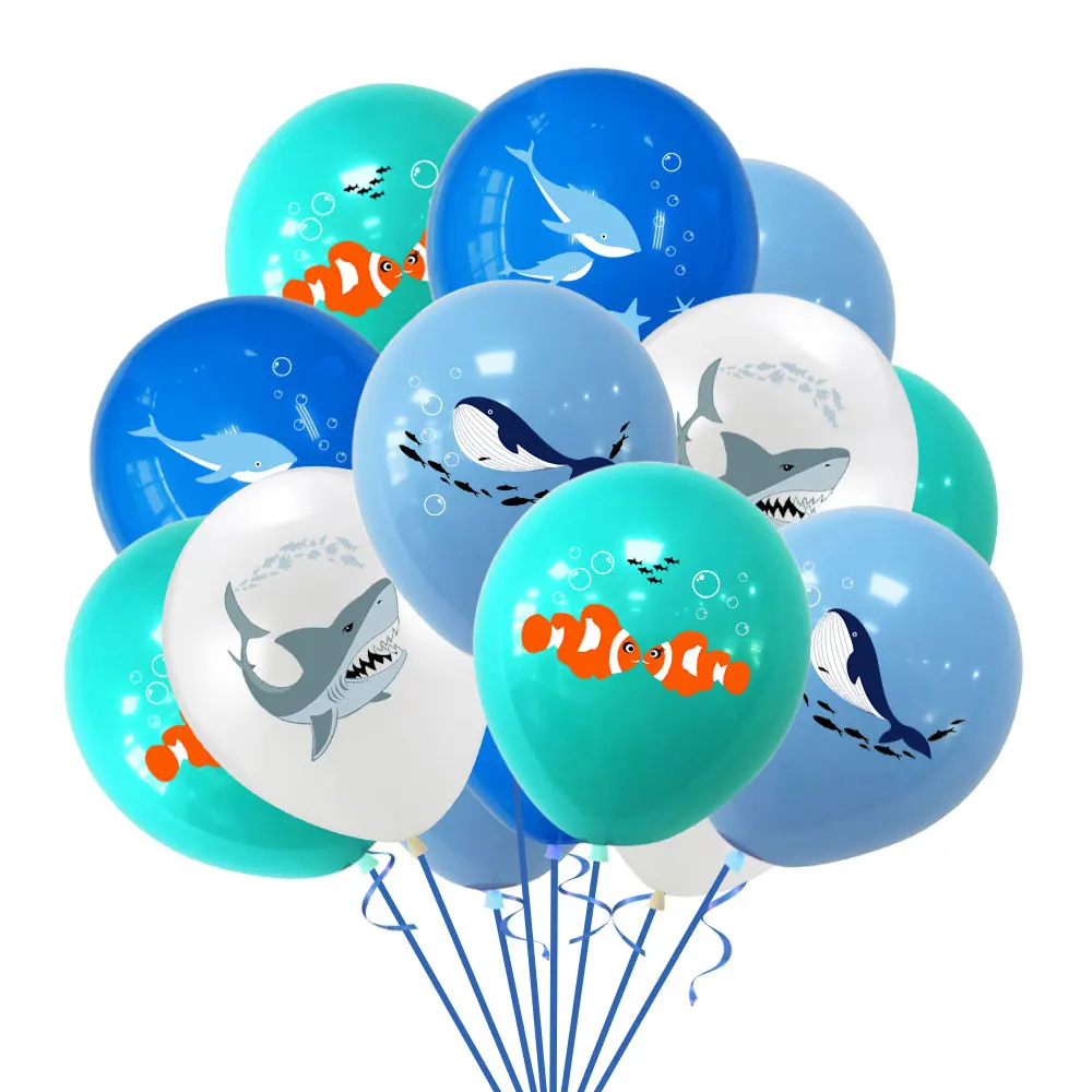 12 дюймов Акула Дельфин латексные шары детский душ День рождения украшение Anniversaire