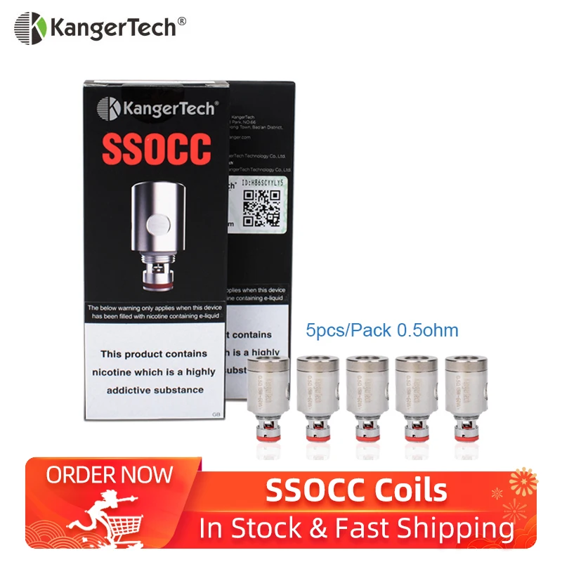 5 шт./упак. оригинал Kangertech SSOCC катушки 0.5ohm замена для Kanger Subtank топбокс мини Subox mini c