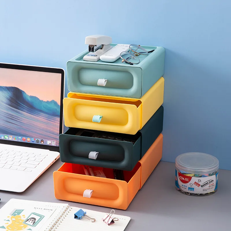 

Drawer organizer box Office Student Desk Sundries desktop storage box fashion solid color perfume organizer home organizer