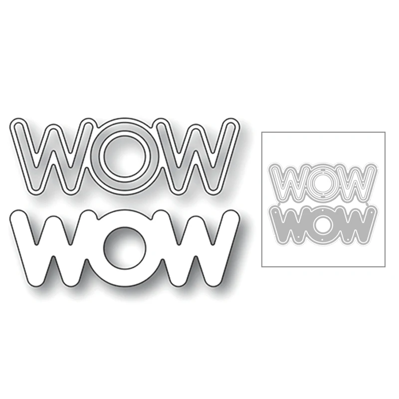 Новинка 2020 г. металлические штампы с надписью Wow and Philosophy для творчества