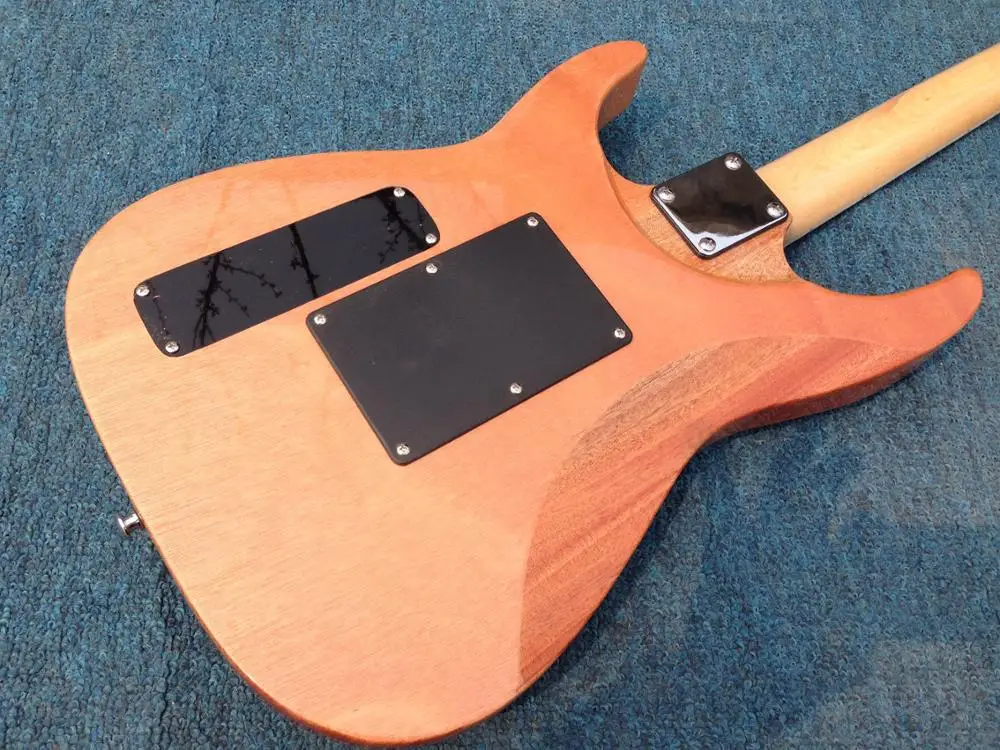 Натуральный цвет покрытая кленом гриф гитары ra красное дерево тело тремоло мост