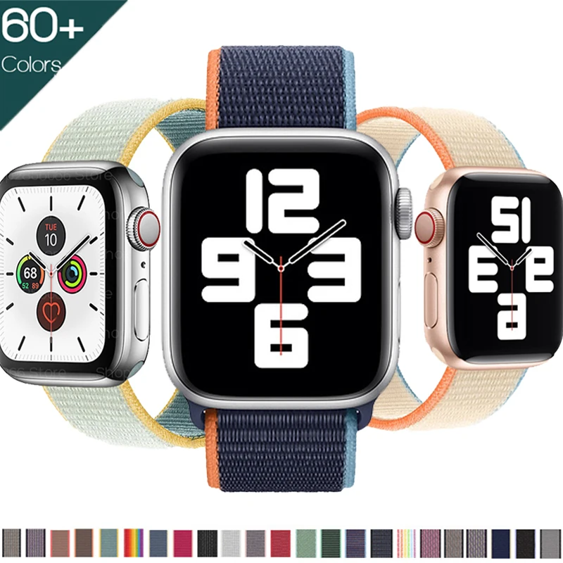 

Nylon sport loop for apple watch se7 6 38mm 42/45mm band soft breathable official strap for iwatch 54321 40mm 41mm 44mm bracelet