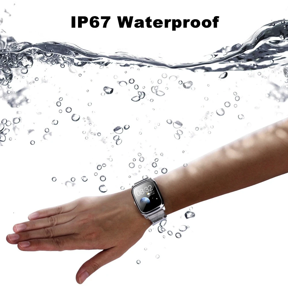 Смарт часы IP67 водонепроницаемые с ремешком на запястье Bluetooth 5 0 смарт для iPhone Xiaomi