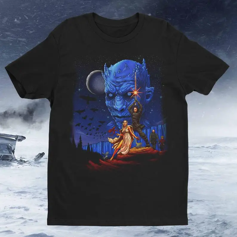 Throne Wars TV Movie Mashup I'm the sword in dark Watcher on walls t shirt Mens Ladies Womens COD-073 fashion sh | Мужская одежда