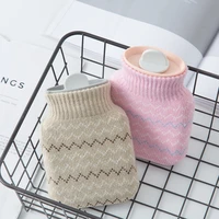 portable silicone hot water bag small knitted girls hot water bag reusable free shipping calienta manos household items ea6rsd