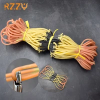 3pcs6pcs slingshot rubber band strong elastic round rubber band for mud ball outdoor sport catapult shooting hunting accessorie
