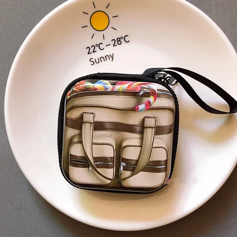 

Retro Coin Purse Creative Tinplate Small Change Keychain Handbag Design Key Earphone Storage Girl Wife Women Gift 2020 Exquisite