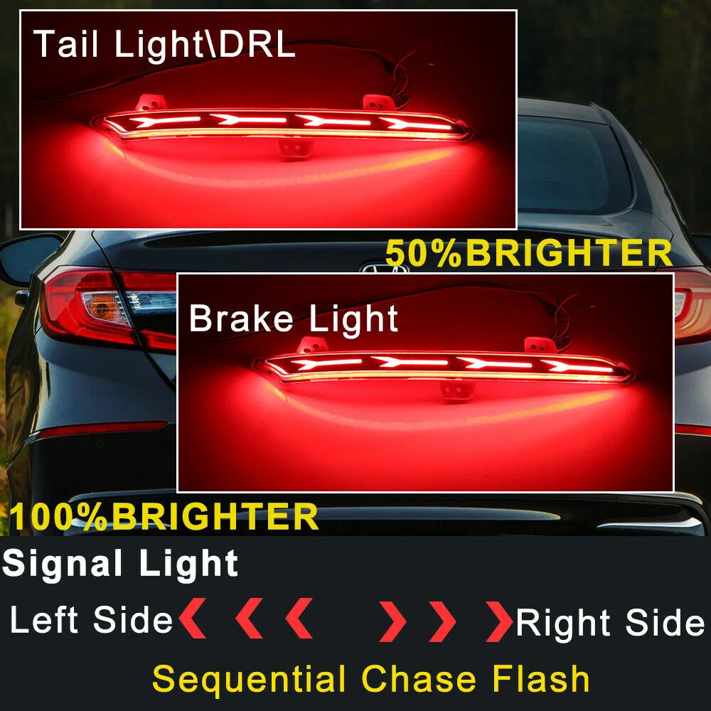 Задний светодиодный отражатель бампера Стоп задний светильник сигнальные лампы