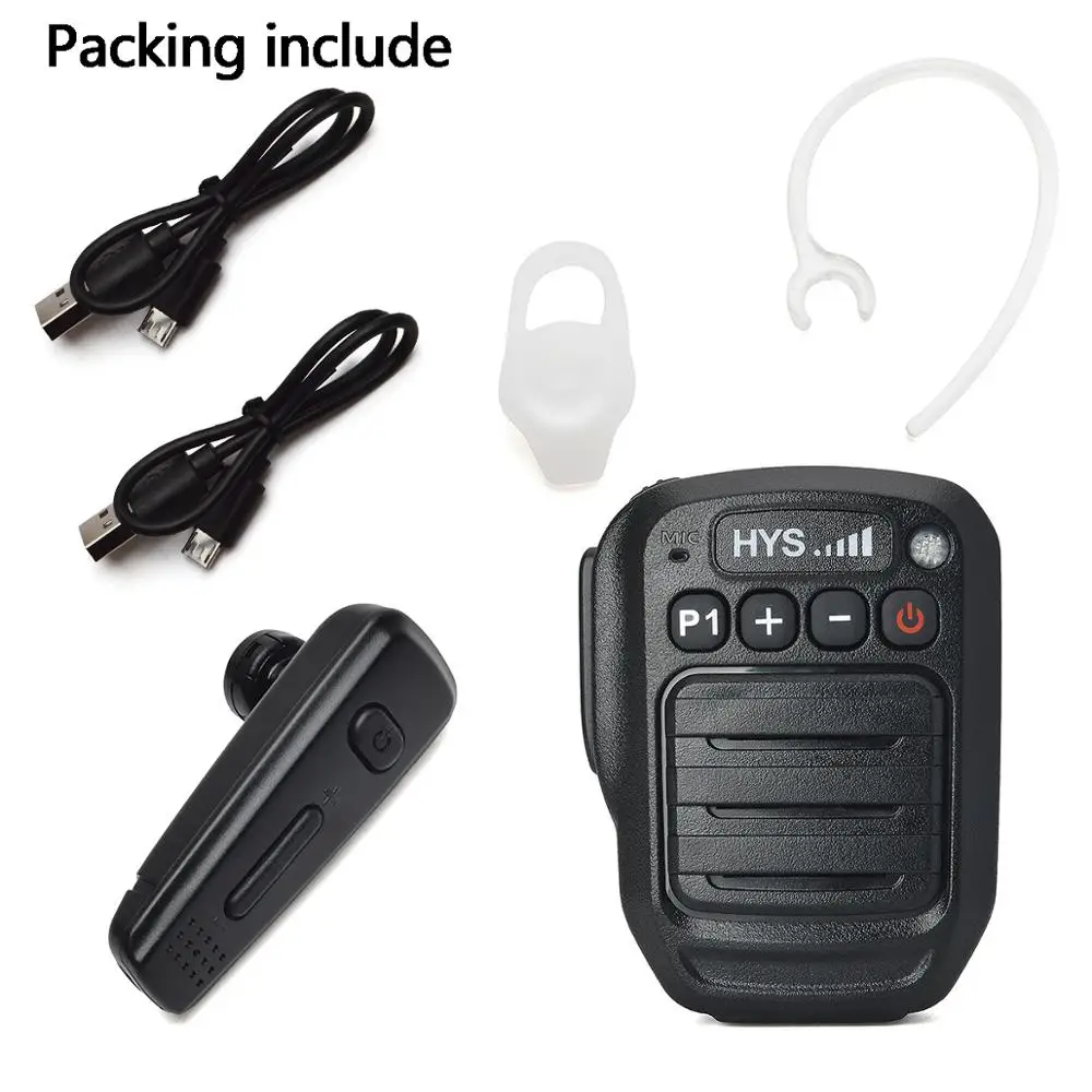 

Wireless Bluetooth Speaker Mic Shoulder Microphone With Wireless Bluetooth Headset Earpiece for Android Zello KODIAK