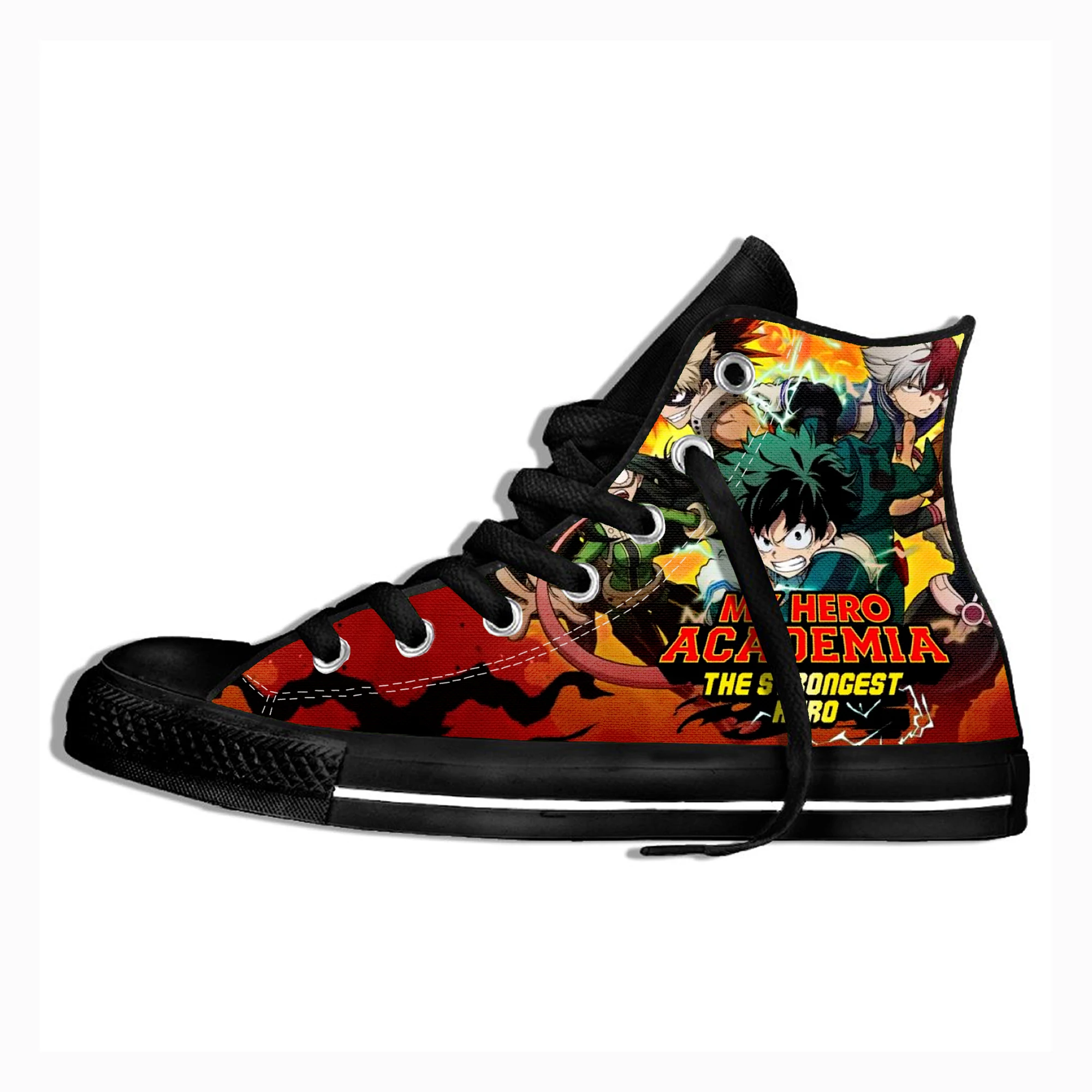 

My Hero Fashion Men Shoes New Men Casual Shoes High Top Sneakers Men Vulcanized Shoes Sneakers Quality Mens Sneakers
