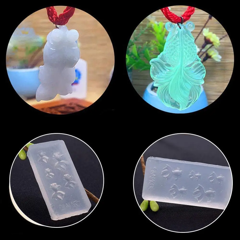 1 шт. 3D силиконовая форма для рыбы эпоксидная смола прозрачные DIY пресс формы