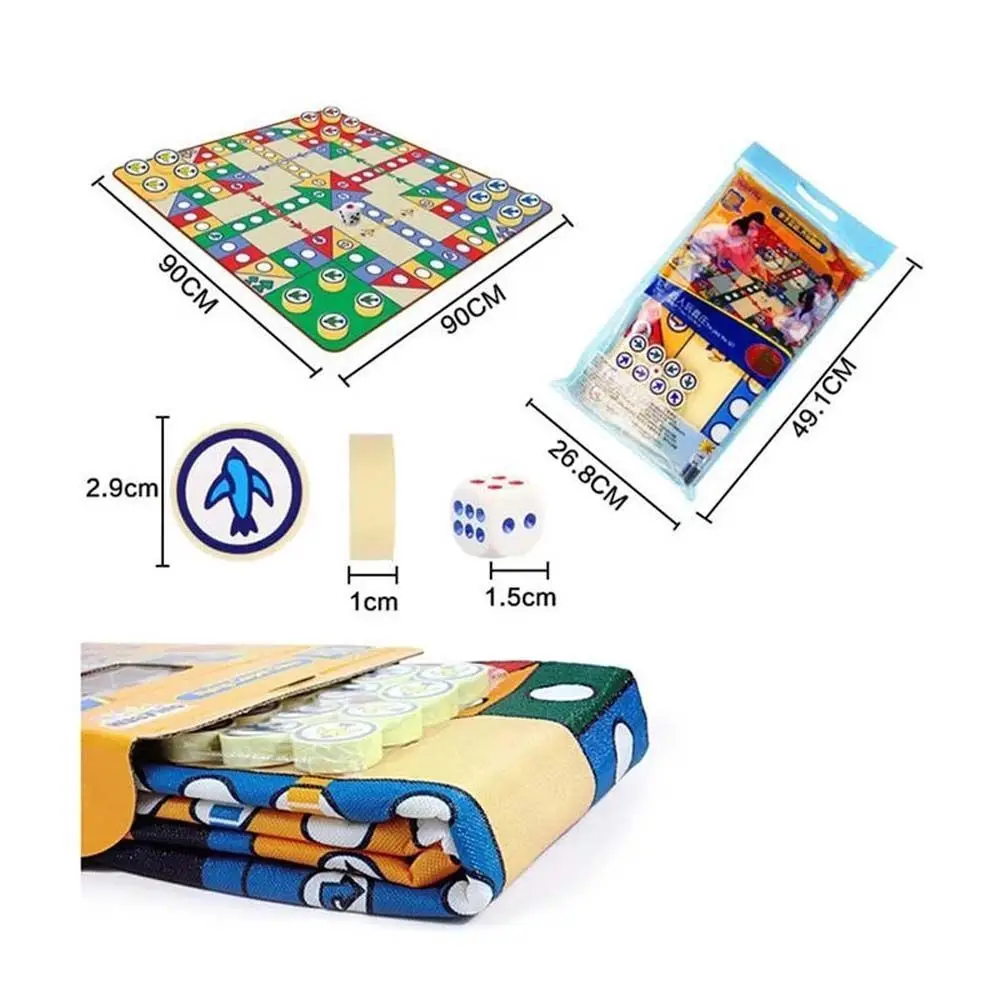 Flying Chess Carpet Parent-child Game Mat Kids Aeroplane Rug | Games