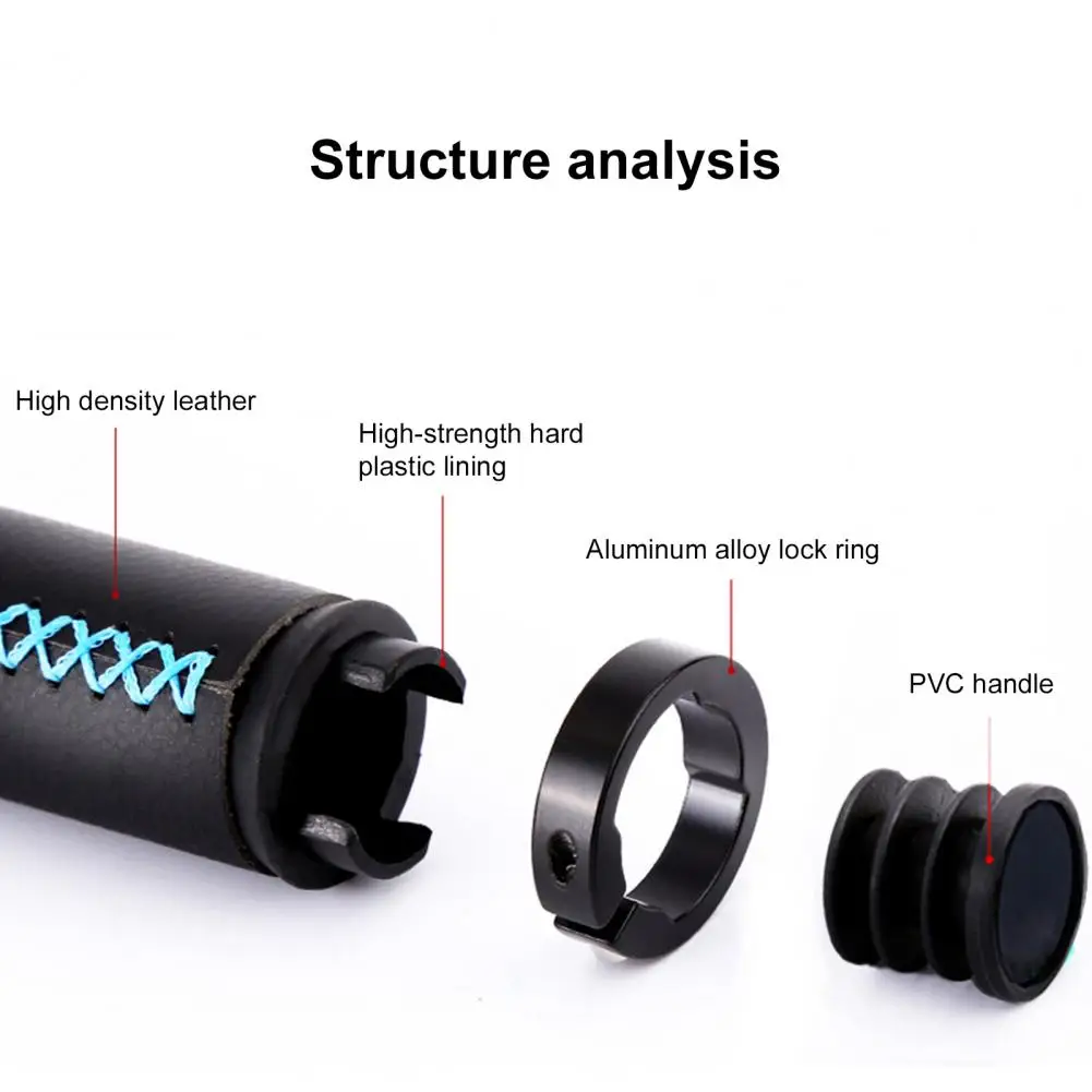 

2Pcs Anti-Slip Faux Leather Handlebar Mountain Road Bike Bicycle Grip Cover