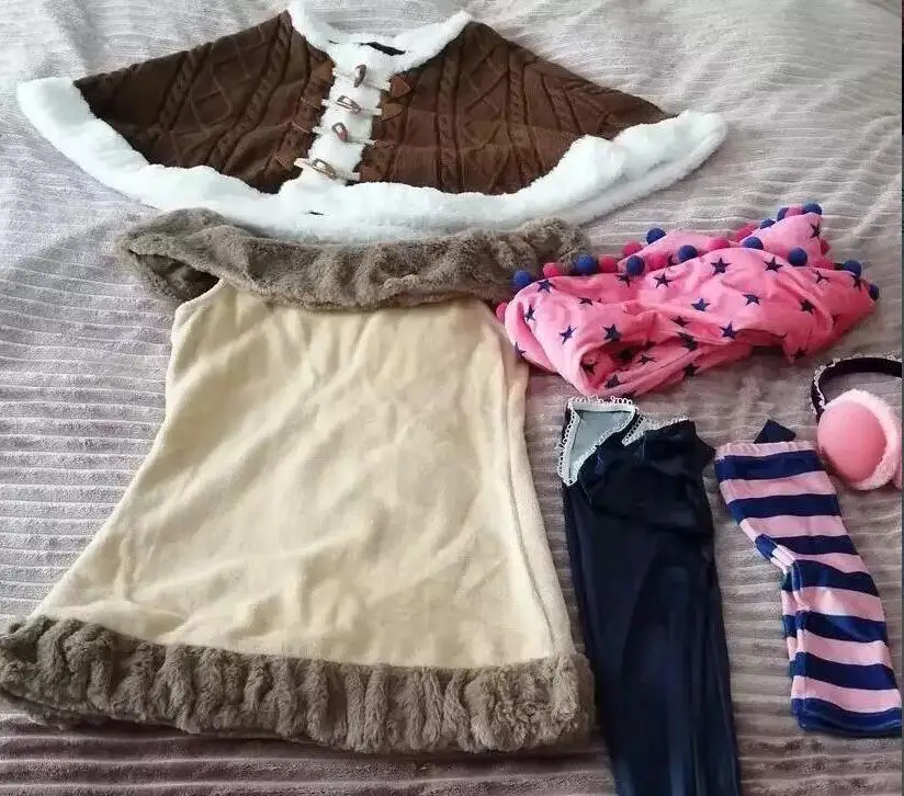 Распродажа (Размер M) LoveLive разворачивающийся Рождественский костюм для косплея