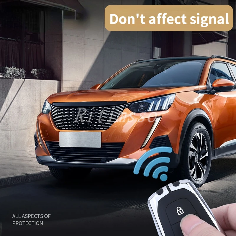 Чехол для автомобильного ключа из цинкового сплава полное покрытие Peugeot 308 408 508 2008