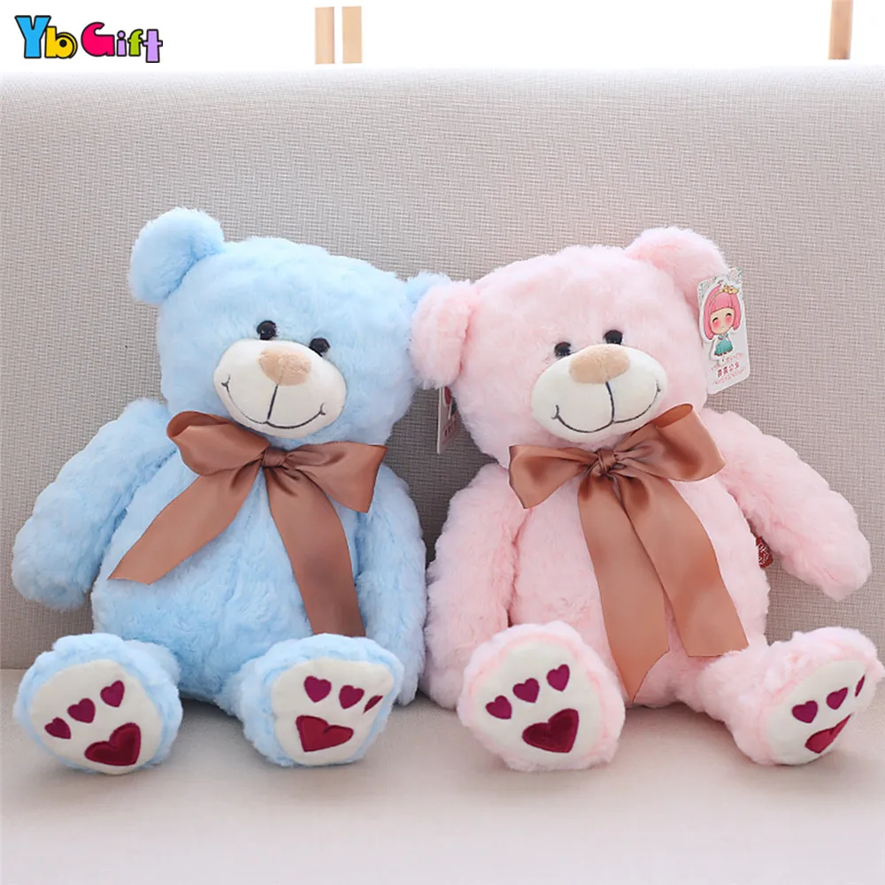 40cm/55cm Plush Teddy Bear Toy Stuffed Bear Dolls Pink Blue Brown Teddy Toy Children Kids Christmas Gifts New Year present