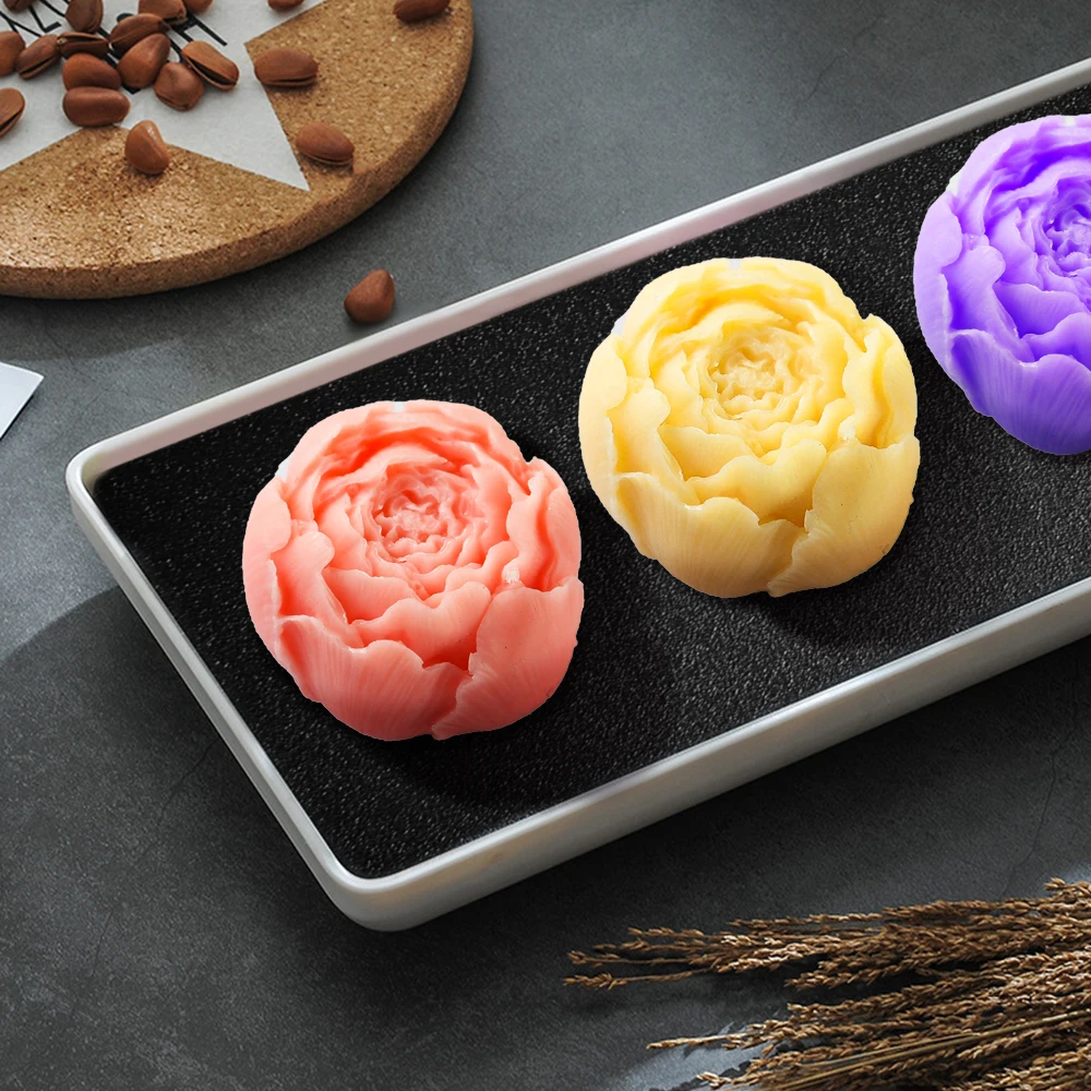 Новый 3D цветок Роза силиконовая форма для помадки мыла торт желе конфеты мусс