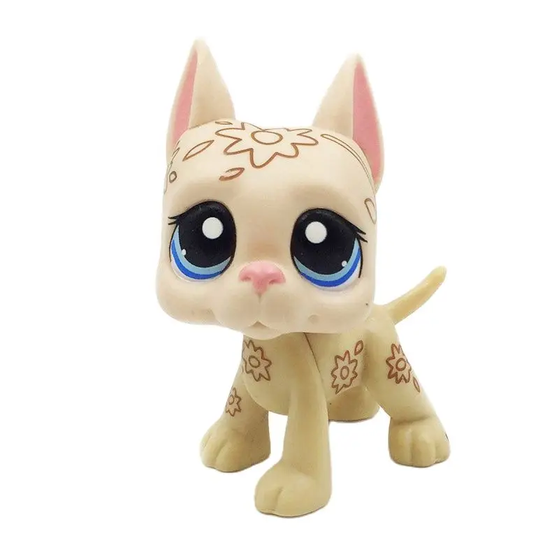 LPS CAT Littlest pet shop милые игрушки отличная фотография мини собака арт цветы с голубыми