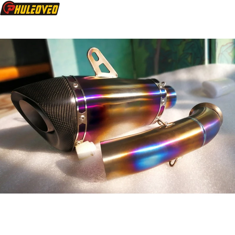 Глушитель выхлопной средней трубы для мотоцикла KTM RC 390 Duke 2017 2020 глушитель из