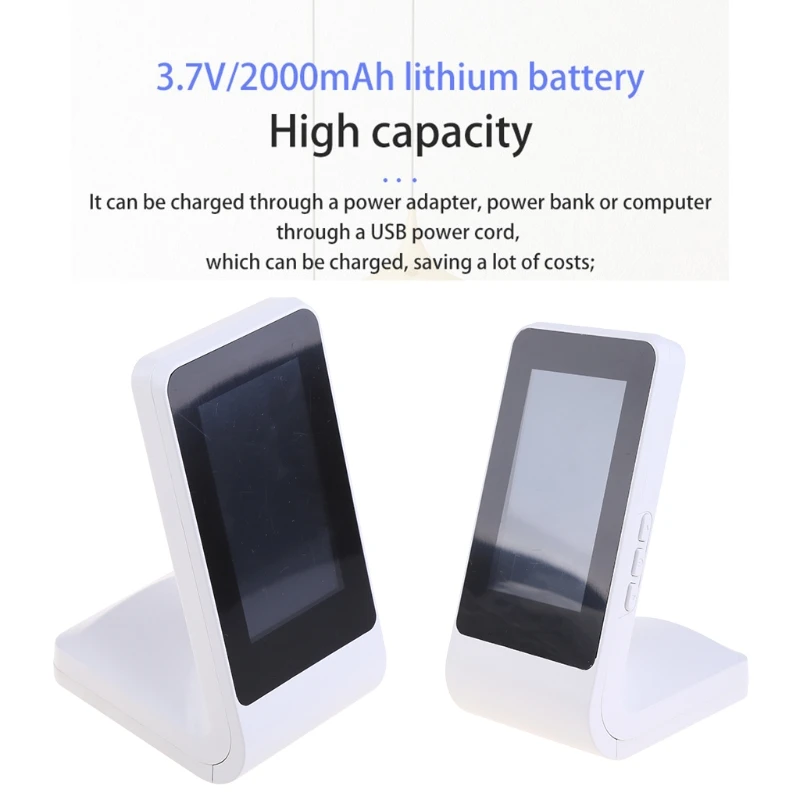 

Carbon Dioxide Detector Stable Performance Lcd Display Porous Desig Air Quality Monitor Home Office Lab