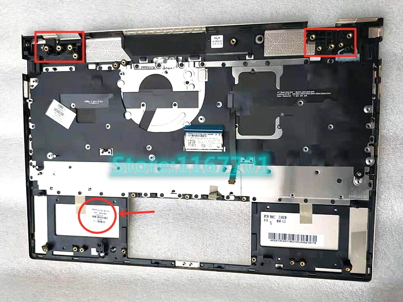Чехол с подсветкой клавиатуры для ноутбука HP envy 13-AH 13-AH0006TU 13-AH0008TU L24141-001 L24142-001