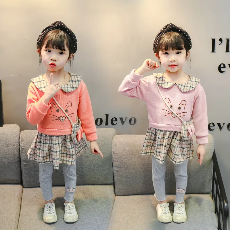 

Baby girl suit Western style autumn baby infant clothes spring and autumn 1 3 years old 0 children's clothing 2 children's girls