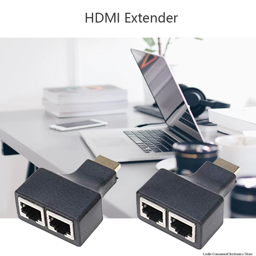 HDMI удлинитель расширение сигнала 30 м портативный HDMI Двойной Сетевой Кабель Сетевой удлинитель HDMI HD удлинитель