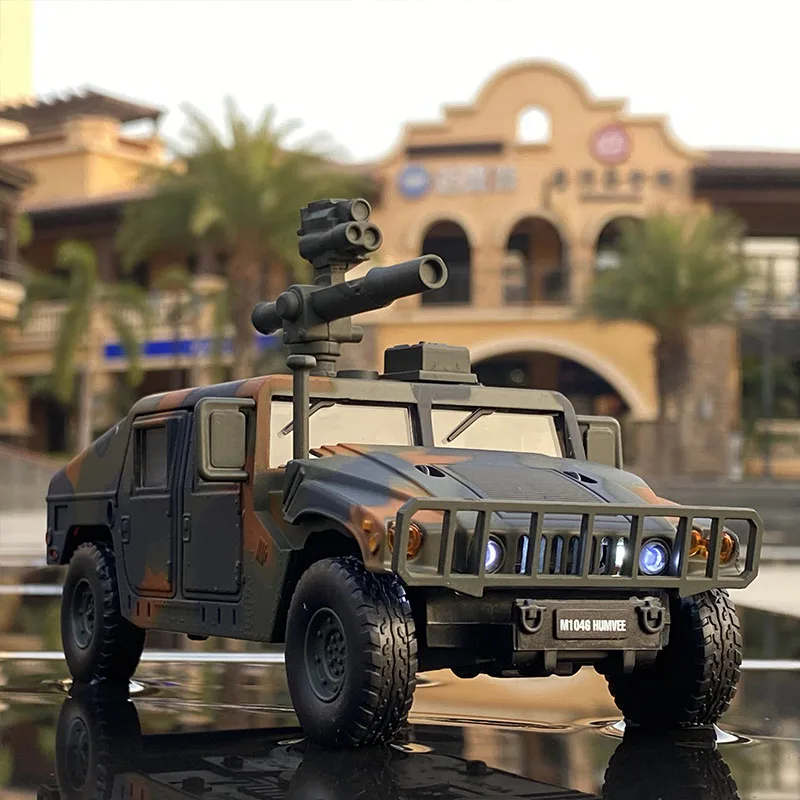 

Большой 1:32 Hummer H1 Refit бронированный автомобиль модель автомобиля из сплава литой внедорожник игрушечный танк Взрывозащищенная модель автом...