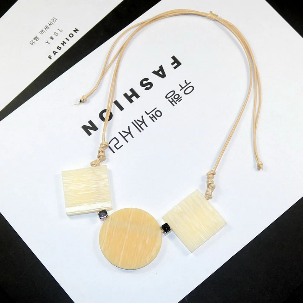 В винтажном стиле Роскошные Смола Подвеска для женщин ожерелье в богемном