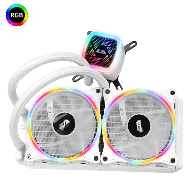 Кулер для процессора с жидкостью 120 мм тихий радиатор кулер компьютер PWM чехол