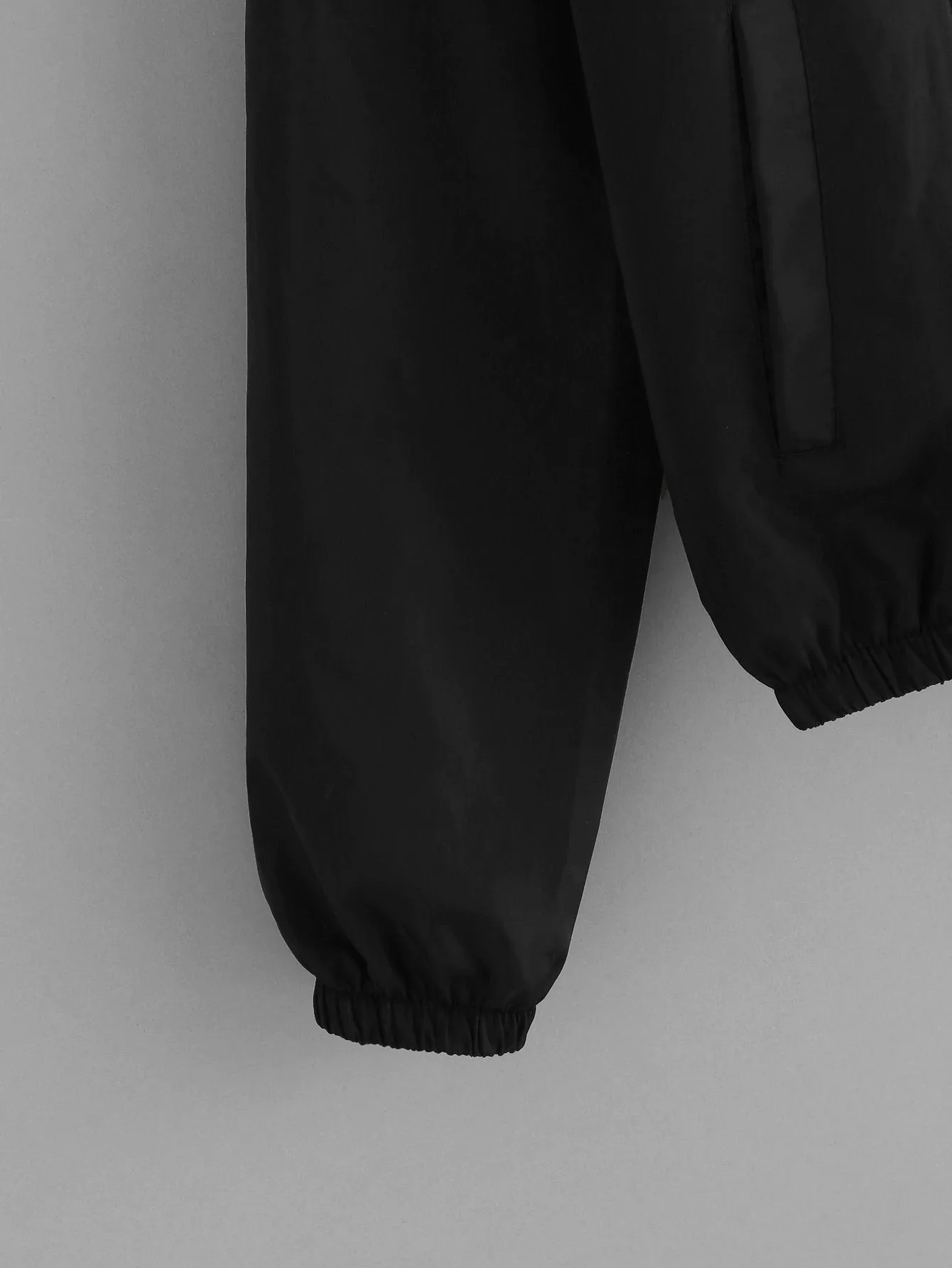 

Hooded Three Tone Windbreaker Jacket Zip Pockets Coats And Jackets 2020 Autumn Women Clothes Long Sleeves Outwear jaqueta