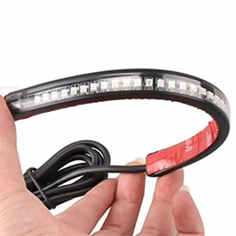 2 шт. Гибкая 48 ВОДИТЬ мотоцикл задний светильник бар полосы светодиодные задние