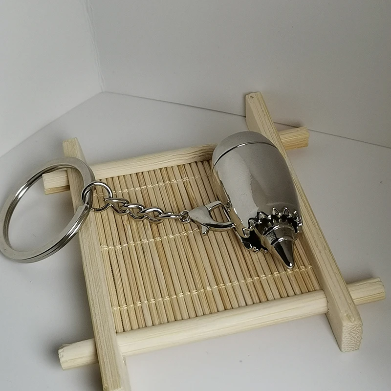 Брелок для ключей мужчин и женщин милый 3D-брелок в виде самолета с двигателем