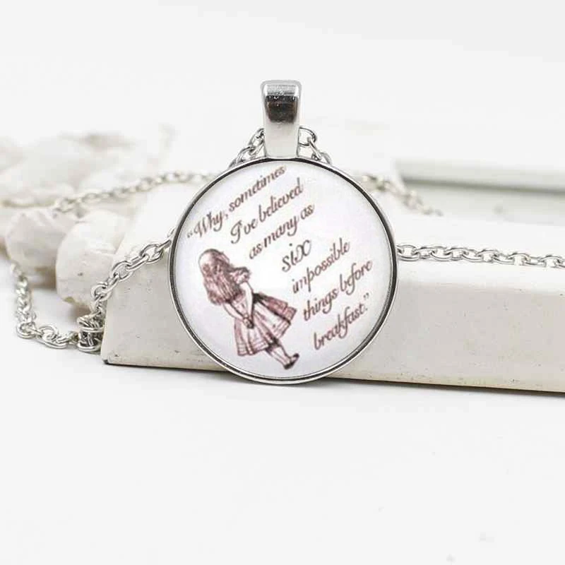 2019 новая Алиса в стране чудес Хрустальная женская подвеска ожерелье ювелирные