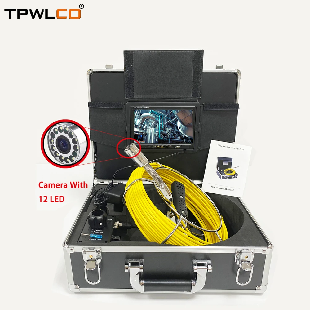 23 мм объектив портативный дренажная труба Инспекционная камера 7 дюймов