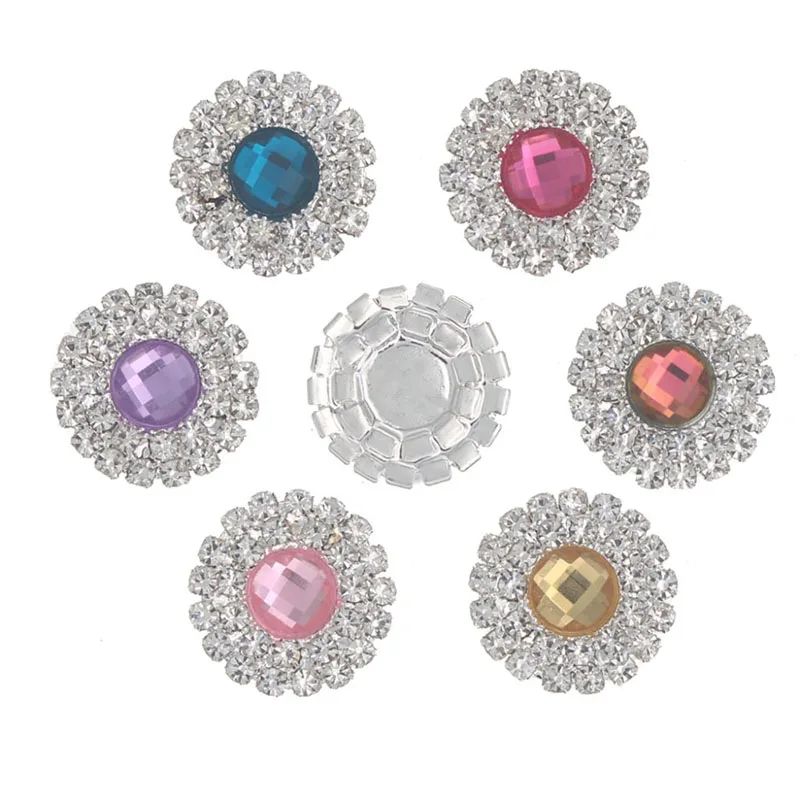 10 шт. серебряные декоративные акриловые ленты Стразы 20 мм | Украшения и