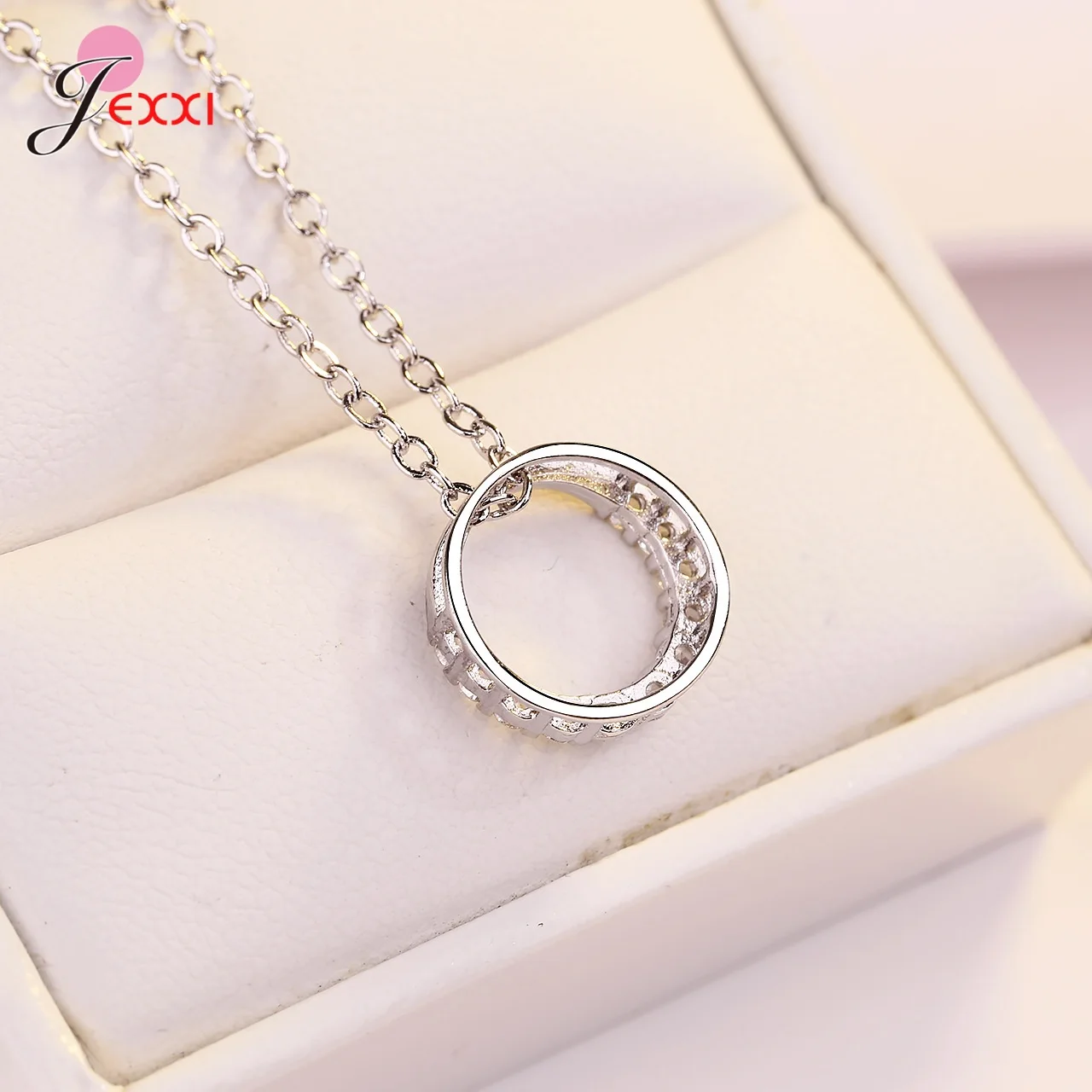 Хорошее ювелирное изделие круглая подвеска петли ожерелье для женщин подарок на