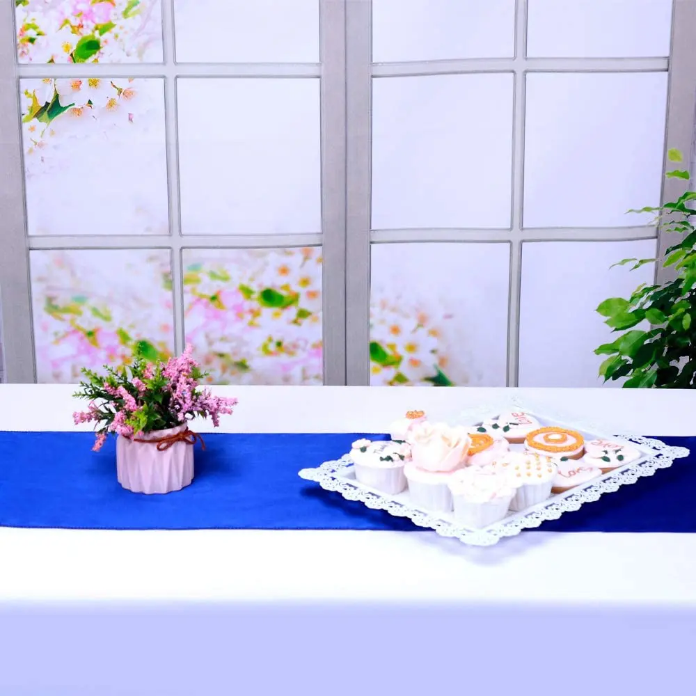 10 шт. ярко-голубые искусственные украшения для свадьбы банкета обеденного стола