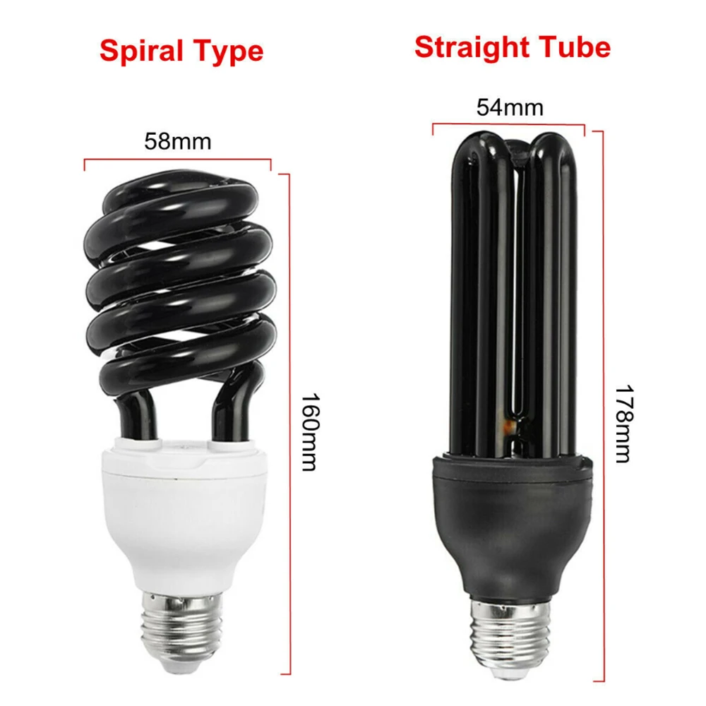E27 УФ светильник ПА 220 В UVC ультрафиолетовые люминесцентные Bulb 2U 3U 15 40 Вт
