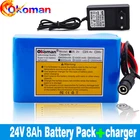 Аккумулятор литиевый 24 В 8Ah18650 высокой емкости, для электрического велосипеда, мопедаэлектромобилялитий-ионного аккумулятора с зарядным устройством, 25,2 в 8000 мАч