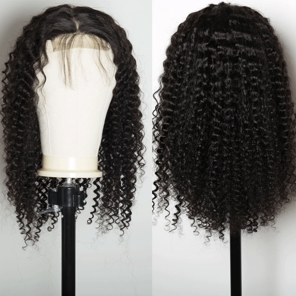 ALIBELE индийские волнистые волосы парик из человеческих волос на сетке спереди для