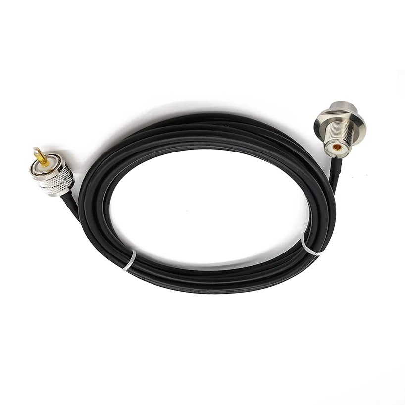 Кабель SO239 UHF Female с прямым углом к кабель RG58 для автомобилей Любительский